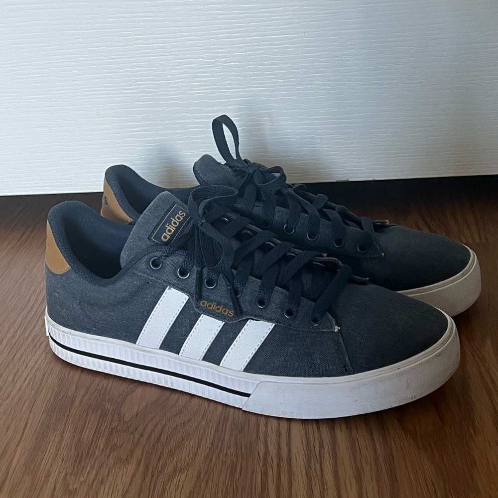 Adidas Men's Navy Canvas Sneakers